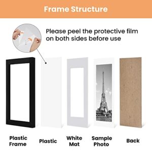 upsimples 11x14 5pack frame and 3pack frame, Display Pictures 8x10 with Mat or 11x14 Without Mat,Wall Gallery Photo Frames,Black