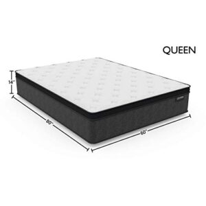 LightTouch Copper Infusion Hybrid EuroTop Mattress 14-inch, Queen, Firm