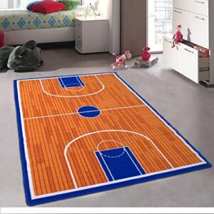basketball court sports area rug rugs carpet for living room bedroom (3 feet x 5 feet)