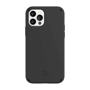 incipio duo case compatible with iphone 12 & iphone 12 pro - black/black