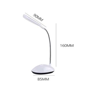 Reading Lamp LED Book Light Battery Powered Small Table Lamp Eye Protection Reading Light Simple Energy-saving Bedside Lamp Glare-Free Soft Lights 360° Flexible for Bookworms and Kids Eye-caring Table