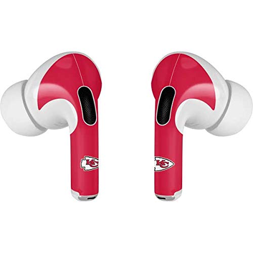 Skinit Decal Audio Skin Compatible with Apple AirPods Pro - Officially Licensed NFL Kansas City Chiefs Large Logo Design