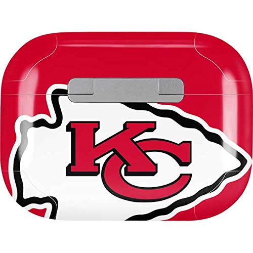 Skinit Decal Audio Skin Compatible with Apple AirPods Pro - Officially Licensed NFL Kansas City Chiefs Large Logo Design