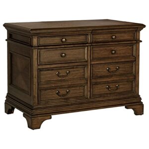 coaster furniture hartshill 5-drawer burnished oak file cabinet 881284