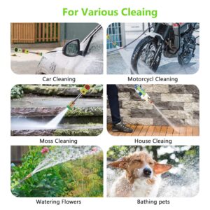 mrliance electric pressure washer 1.8gpm power washer 1800w high pressure washer cleaner machine with 5 interchangeable nozzle & hose reel, best for cleaning patio, garden,yard