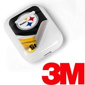 Skinit Decal Audio Skin Compatible with Apple AirPods with Lightning Charging Case - Officially Licensed NFL Pittsburgh Steelers Design