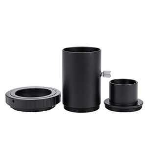 telescope extension tube lens adapter for canon t ring, 1.25inch lens extension tubes telescope camera gear, t mount extension tube m42 thread t-mount adapter t2 ring for canon telescope camera lens