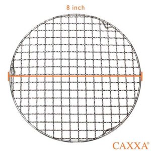 CAXXA Round 304 (18/8) Stainless Steel Canning Rack, Backing Rack, Cooling Rack (8 Inch)