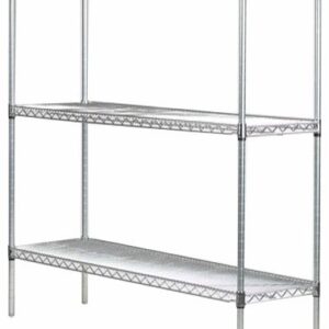 Omega 30" Deep x 48" Wide x 80" High 3 Tier Gray Starter Shelving Unit