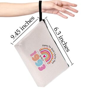 Hanamiya Na 30th Birthday Gifts for Women-Making The World A Better Place Since 1993, 30 Years Old Makeup Bag for Her, Friend, Mom, Sister, Wife, Aunt, Coworker Boss