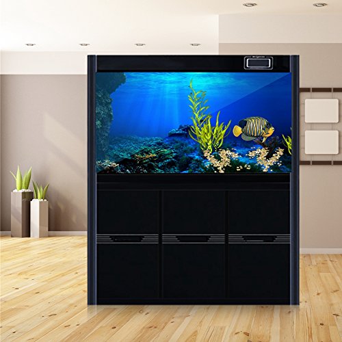 Meiyya 3D Aquarium Background 75 Gallon Tank,Aquarium Poste Fish Tank Background Aquarium Background Poster 3D Effect Adhesive Seaworld Poster for Aquarium Fish Tank Decoration(122 X 50cm)