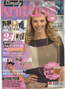 simply knitting, july, 2013 issue, 108 (the uk's no.1 knitting magazine)