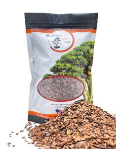 pine bark fines for bonsai, orchids and other potted plant soil mixes. 1/4" particle size, 2 quart re-sealable bag by the bonsai supply