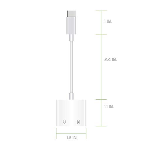 Pro Headphone 3Amp Aux Adapter Compatible with Your Motorola Edge Plus USB-C 3.5mm Audio & Hi-Power Charging Port (Charge While You Listen)