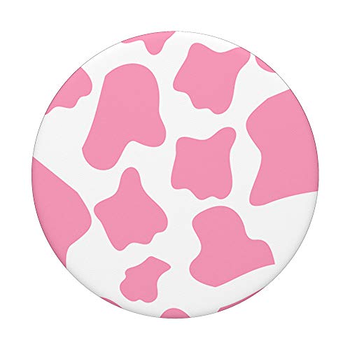 Pink Cow Print Pattern Stand for Phones & Tablets Women Girl PopSockets PopGrip: Swappable Grip for Phones & Tablets