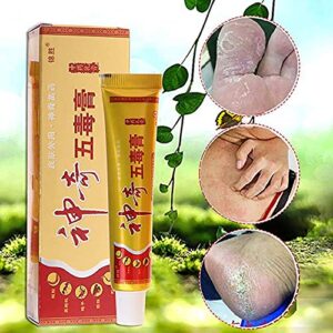 DJRH Body Psoriasis Dermatitis Eczema Skin Problems Chinese Medicinal plasters Miraculous Five Poison Ointment Cream Herbal Cream Ointment (5PCS)