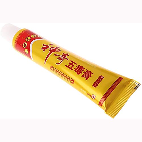 DJRH Body Psoriasis Dermatitis Eczema Skin Problems Chinese Medicinal plasters Miraculous Five Poison Ointment Cream Herbal Cream Ointment (5PCS)