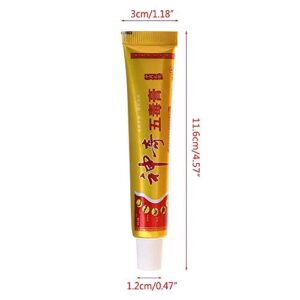 DJRH Body Psoriasis Dermatitis Eczema Skin Problems Chinese Medicinal plasters Miraculous Five Poison Ointment Cream Herbal Cream Ointment (5PCS)