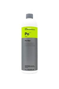 koch-chemie - pol star - textile, leather & alcantara cleaner; effective natural cleaner with protection formula; cleans and protects without leaving water marks; creates protective barrier (1 liter)