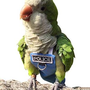 Bird Clothes Parrot Diapers Bird Flight Suits, Reusable Waterproof Diapers pet Bird Supplies Poli(L)