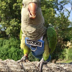 Bird Clothes Parrot Diapers Bird Flight Suits, Reusable Waterproof Diapers pet Bird Supplies Poli(L)