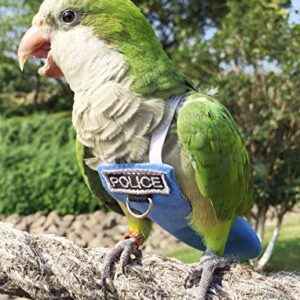 Bird Clothes Parrot Diapers Bird Flight Suits, Reusable Waterproof Diapers pet Bird Supplies Poli(L)