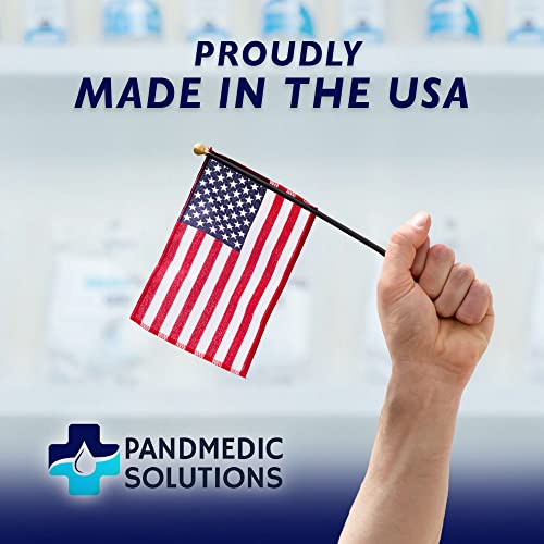 PandMedic Disposable Face Mask MADE in USA | Premium Medical American 3 Ply Safety Face Masks Breathable With Elastic Ear Loops - 50ct Box