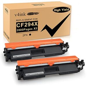 v4ink 2pk compatible toner cartridge replacement for hp 94x 94a cf294x cf294a toner cartridge high yield black ink for hp laserjet pro m118dw pro mfp m148dw m148fdw m149fdw m118 m148 printer