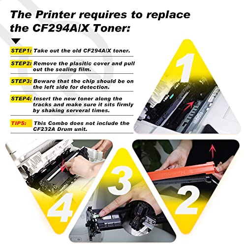 V4INK 2PK Compatible Toner Cartridge Replacement for HP 94X 94A CF294X CF294A Toner Cartridge High Yield Black Ink for HP Laserjet Pro M118dw Pro MFP M148dw M148fdw M149fdw M118 M148 Printer