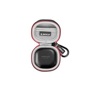 rlsoco carrying case for samsung galaxy buds 2 pro/galaxy buds pro/galaxy buds live/galaxy buds 2 true wireless earbuds (black)