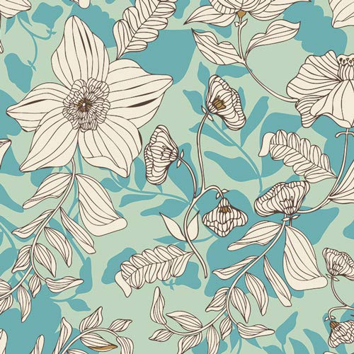 Art Gallery Fabrics Art Gallery Canvas Cultivate Thrive, Blue