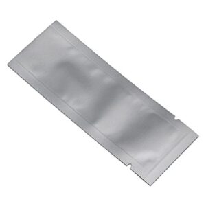 200 Pack 1.37x3.3 inch (Inside Size 0.97x2.9 inch) Coffee Food Storage Heat Seal Pure Mylar Foil Bag Vacuum Pouch for Sample Packaging