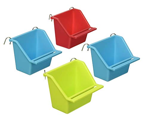 Prevue Pet Products 4 Pack of Birdie Basics Perch Cups, 4 Ounces Each, Assorted Colors