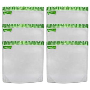 reusable food storage bags - perfect for freezer - seal produce, snacks, sandwiches, lunch, leftovers and more - multipack set includes gallon, 2 quart, and 1 quart stand up, lay flat bags