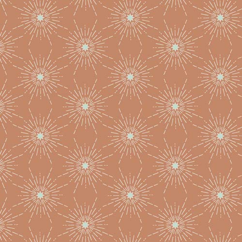 Art Gallery Fabrics Art Gallery Enchanted Voyage North Star Shine Fabric, Orange