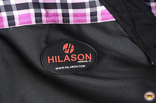 HILASON 1200D Waterproof Horse Hood Neck Blanket Belly Wrap Plaid - 78 Inches | Horse Blanket | Horse Blankets for Winter Waterproof | Horse Turnout Blanket | Horse Turnout