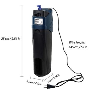 Coospider Sun JUP-02 Aquarium Green Clean Submersible Machine 132gph for Small Fish Tank 110V 5W