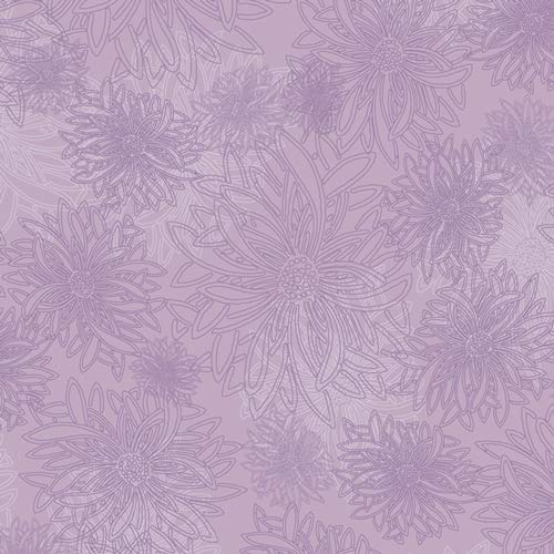 Art Gallery Fabrics Art Gallery Floral Elements Haze Fabric, Lavender