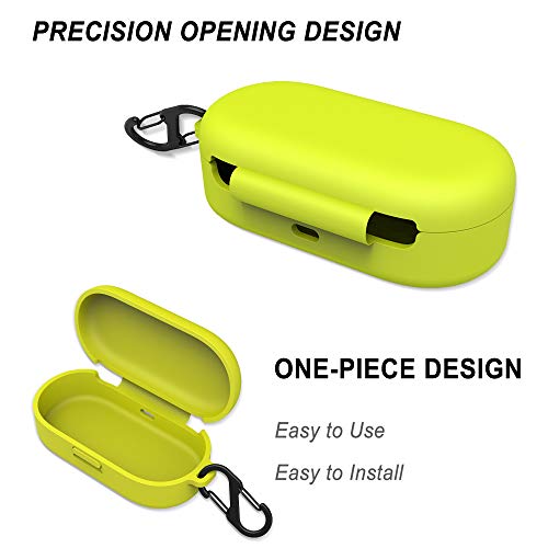 Aotao Compatible with Bose Sport Earbuds Silicone Carrying Case (Not fit for Bose QuietComfort Earbuds), Portable Scratch Shock Resistant Cover (Green)