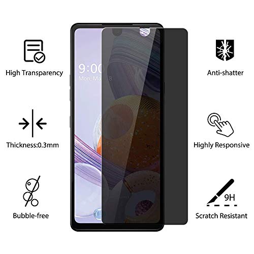 GLBLAUCK [2-Packs] Privacy Screen Protector for Samsung Galaxy S20 FE 5G, Anti-Spy 9H Hardness Tempered Glass Screen Protectors for Samsung Galaxy S20 FE (6.5 inch)