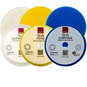rupes high performance d-a foam pad 6 pack combo kit (150 mm)
