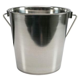 big dee's heavy-duty stainless steel bucket pail - 9 quart