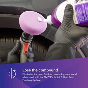 3M Perfect It 1 Step Finishing Material, 33040, Rubbing Compound, Machine Polish, Surface Buffing, 1 Gallon, 4/Case​, Purple