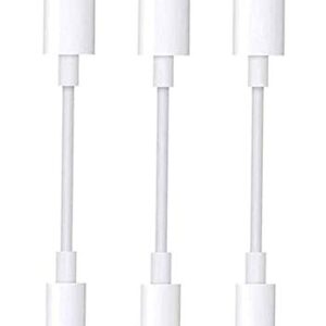 [Apple MFi Certified] Lightning to 3.5 mm Headphone Adapter, 3 Pack for iPhone Dongle Aux Headphones Jack Adapter Cable Connector Compatible with iPhone 13/12/11/Xs/XR/X/8/7/iPad/iPod, All iOS Systems