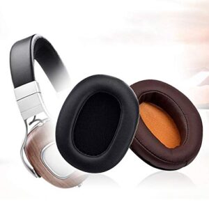 Ear Pads, 1Pair Faux Leather Earpads Soft Ear Cover for Denon AH-MM400 Earphones - (Color: Black)