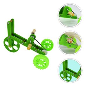 POPETPOP Parrot Parrot Bike Toy Training Toy Mini Bike Toy Intelligence Training Toy for Parakeet Cockatiel Conure Budgies Parrot Play Toy Lovebird Parrot Training Toys (Green)