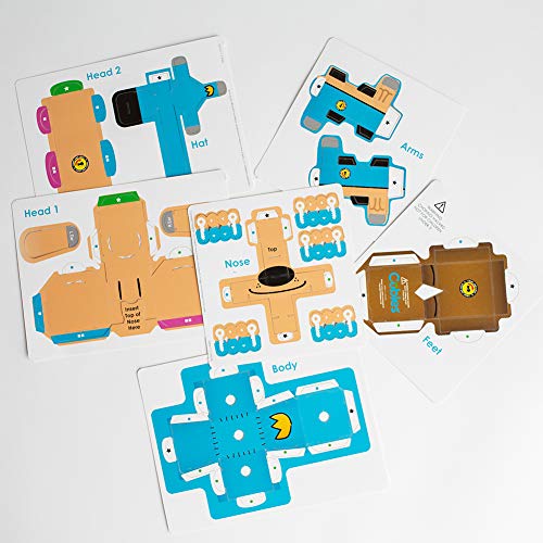 Cubles Pop It, Fold It, Build It, Play It - Create a Fun Durable Paperboard Action Figure - Dog Man Series Includes Dog Man, Petey, Philly - Puzzle + Origami = STEM Craft - from (3 Pack)