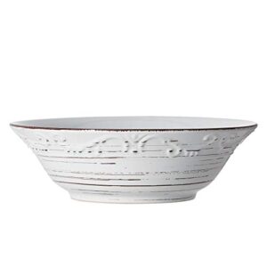 pfaltzgraff trellis, serve bowl, 9", white