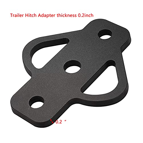 3-Way Trailer Hitch Adapter with Bolt Fit for ATV Lawn Mower Golf Cart Garden Tractor Flat Towing Tow Ball Mount