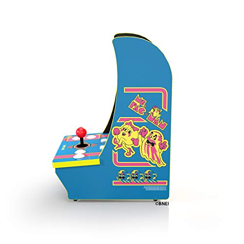 Ms Pacman Arcade 1 Counter-Cade Top Real Feel Arcade Controls! 15.75" High Includes Power Adapter, Instructions, and Ms. Pac-Man 1 Up Arcade